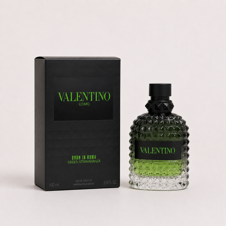 Valentino Uomo Born in Roma Green Stravaganza Eau de Toilette Spray 3.4 fl. oz. / 100 ml